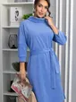 Платье трикотажное Никс (васильковое) П14277-4М