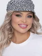 Косынка с козырьком на резинке (лео, ч/б) ККР14
