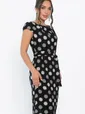 Платье Габриэль (черное/круги) П13953-10М