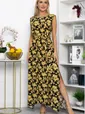 Платье Иниша (черно-желтое) П13924-4М