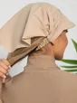Косынка с козырьком на резинке (бежевая) ККР20-23М