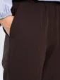 Брюки на резинке Эльда (коричневые) Б14332-9М