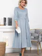 Платье трикотажное Ирина НЬЮ (голубой меланж) П15027-9М