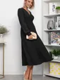 Платье трикотажное Эхо лета (черное) П14366-1М
