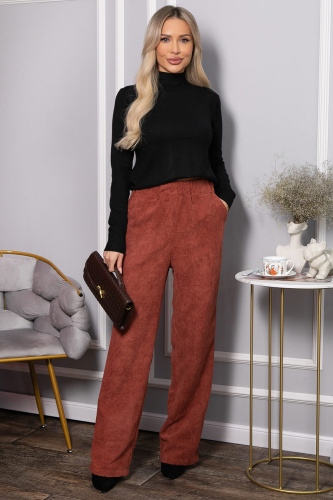 Брюки вельветовые Динара (коричневые) Б14630-39М