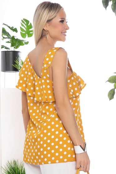 Топ Кокетка (горчица) Б10230 Топ Кокетка (горчица) Б10230