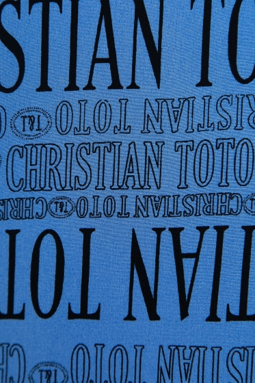 Блуза "Альбина" (синяя) Б8776