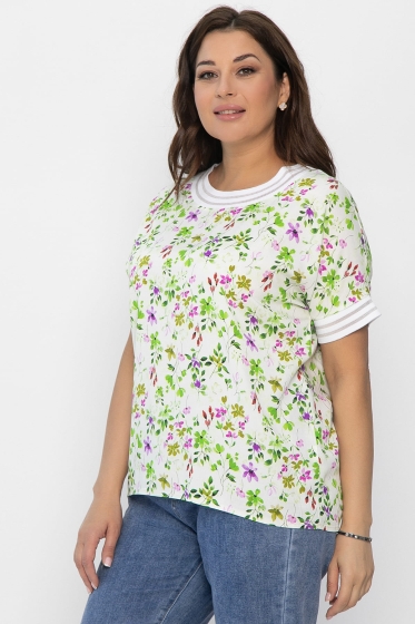 Блуза Лаванда (молочная) Б13818-1М