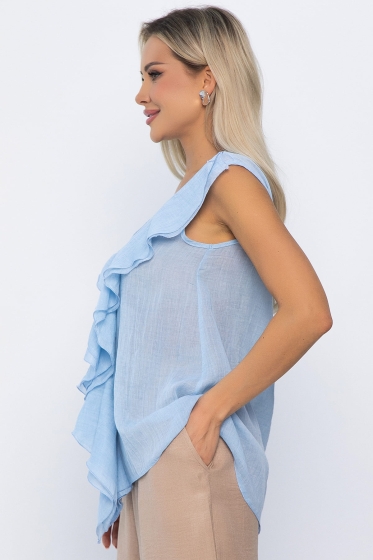 Блуза Поцелуй ветра (голубая) Б13894-7М