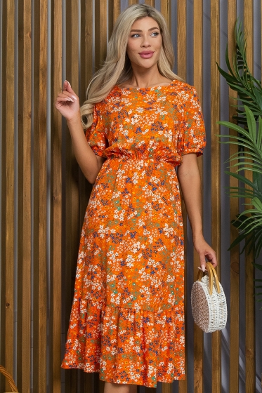 Платье Мирэль (оранжевое) П13204-35М