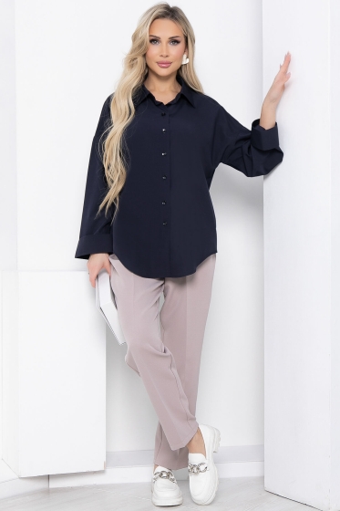 Рубашка "Каталина" (темно-синяя) Б8068