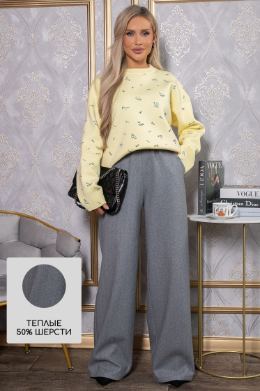 Брюки Остатки тепла (серые) Б14817-7М