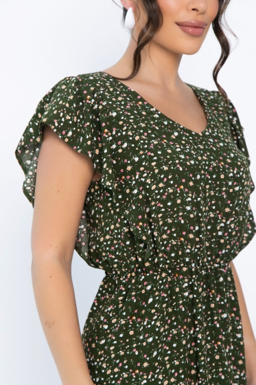 Платье Айлана (темно-зеленое) П13934-35М