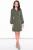 Платье "Стильная классика" (хаки) П3122 Платье "Стильная классика" (хаки) П3122