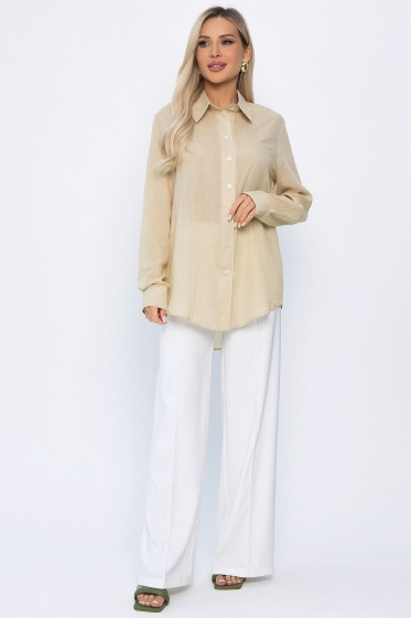 Рубашка Воздушное настроение (бежевая) Б13828-7М Рубашка Воздушное настроение (бежевая) Б13828-7М