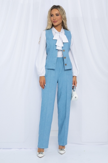 Костюм Леди (небесно-голубой) К13108-9М