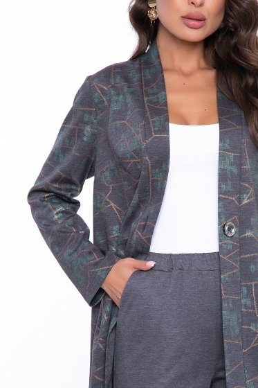 Костюм с брюками "Шанс" (грей) К2713