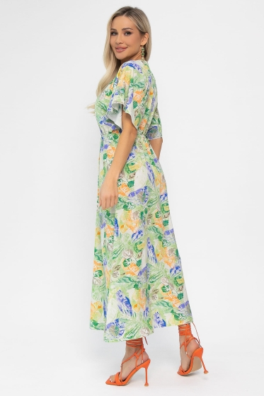 Платье Летнее настроение (зеленое) П13727-7М
