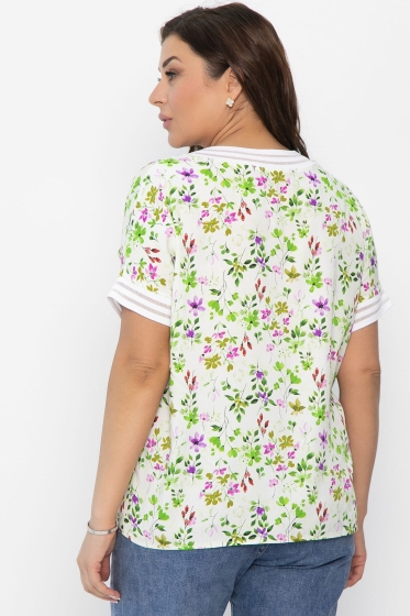 Блуза Лаванда (молочная) Б13818-1М