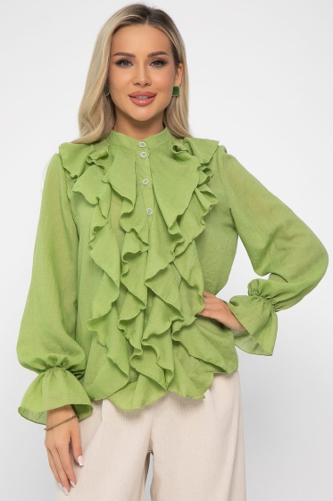 Блуза Розалинда (зеленое яблоко) Б13686-5М